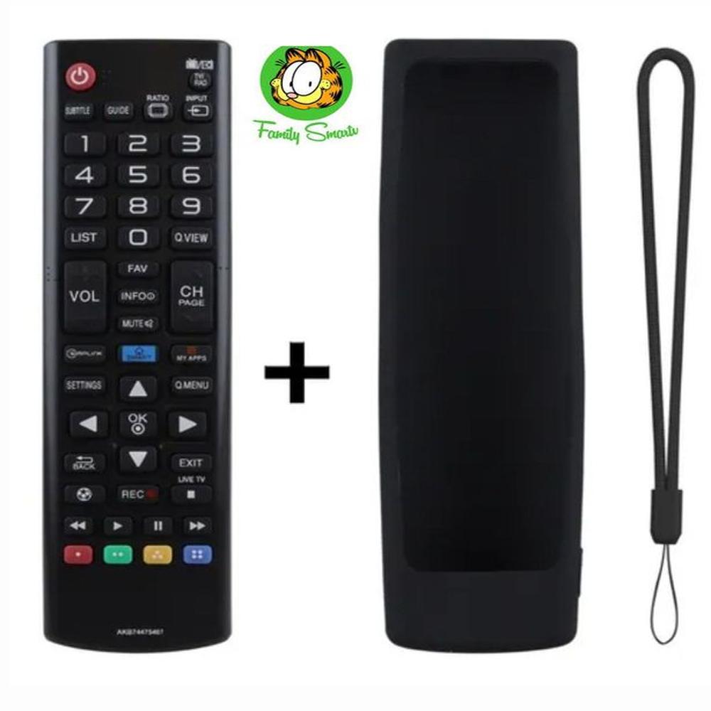 Control Remoto para Lg Smart 3D  Funda de SIlicona Color Negro