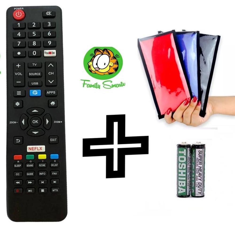Control Remoto Miray Para Smart Tv 4k Pilas Funda