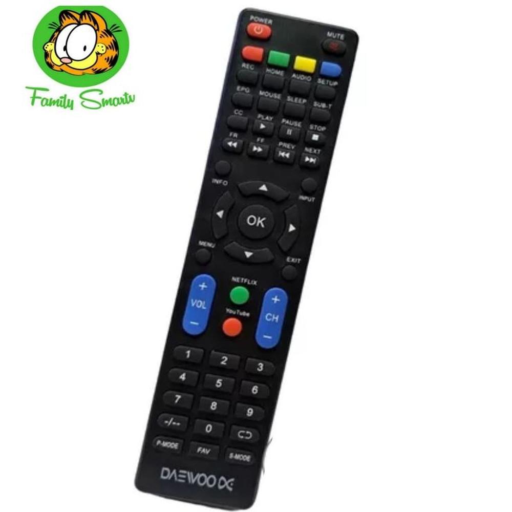 Control Remoto Daewo Para tv Smart Con Tecla Azul Pilas