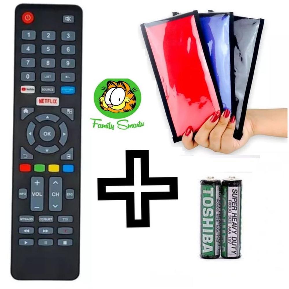Control Remoto Generico para Tv Smart Jvc Modelo Rm-c3287 Funda