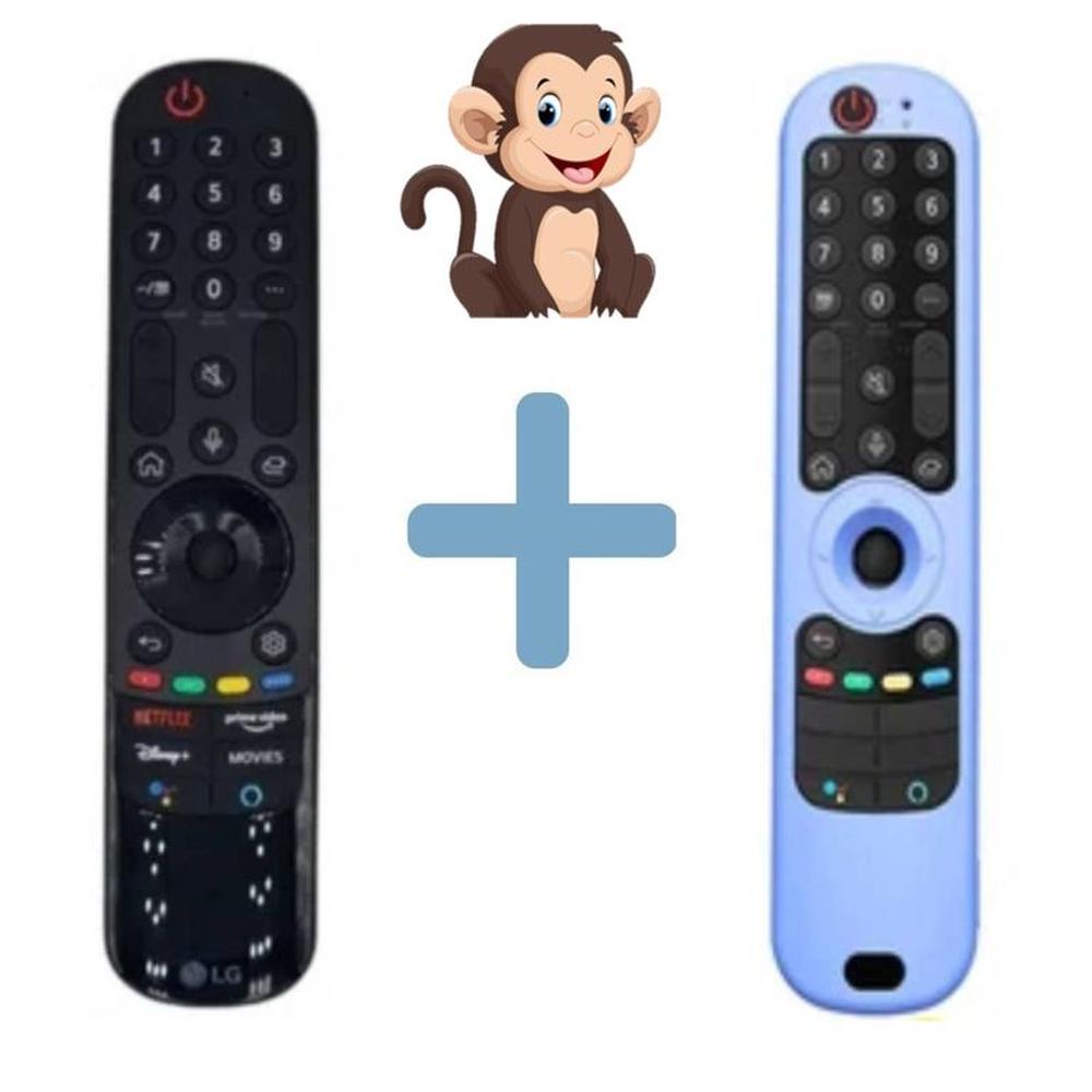 Control Remoto Lg Magic An-mr21ga Modelo 2021 + Funda Celeste