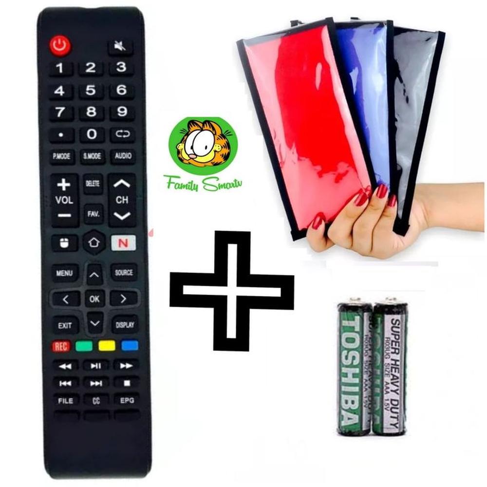 Control remoto para Tv Daewo Smart Tecla Netflix Pilas  Funda