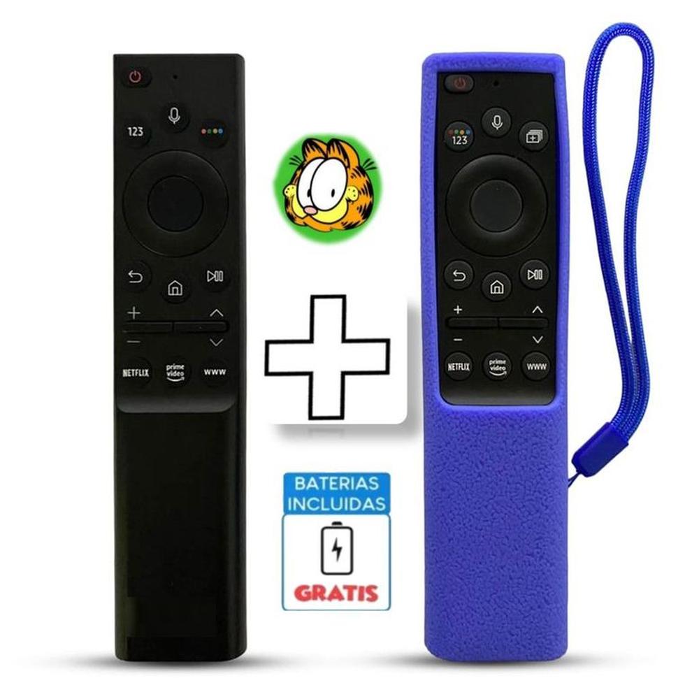 Control Generico Samsung Smart Tv con Voz Modelo BN59-01363  Funda Azul