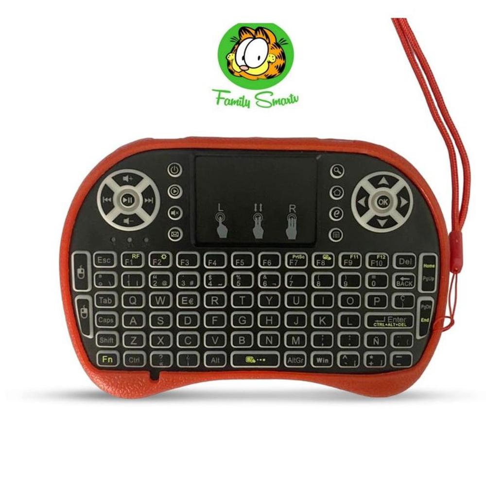 Funda para Mini teclado inalámbrico para tv laptop pc Rojo