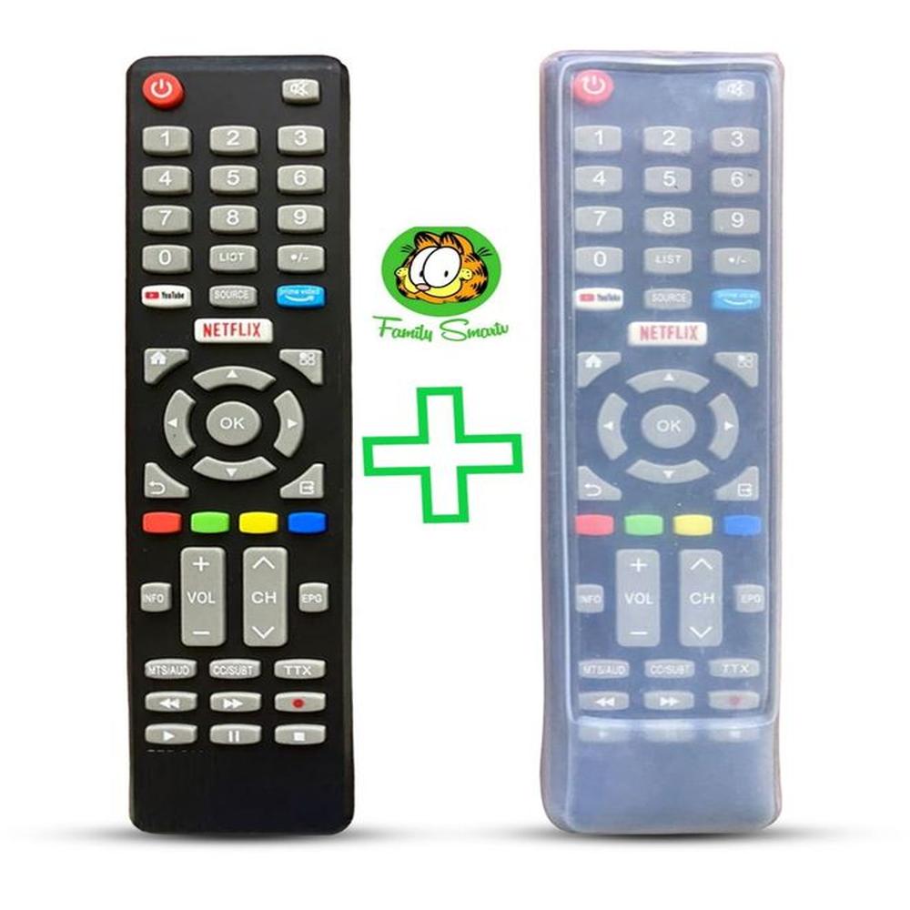Control Remoto Tv Smart Jvc Modelo Rm-c3287  Funda Silicona Suave