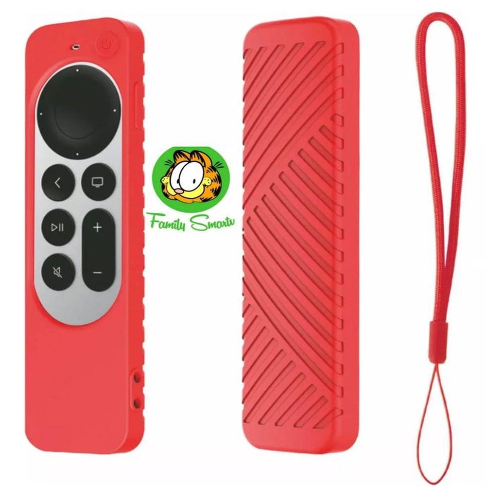 Funda Case Protector Control Remoto Apple Tv 2021 6ta / Rojo