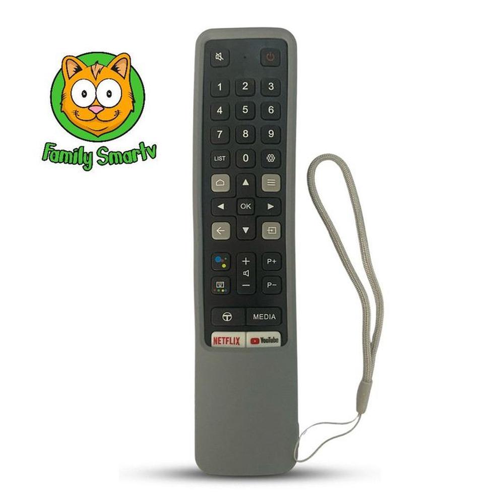 Funda Para Control Remoto Tcl ModeloRC901V Smart tv  Plomo