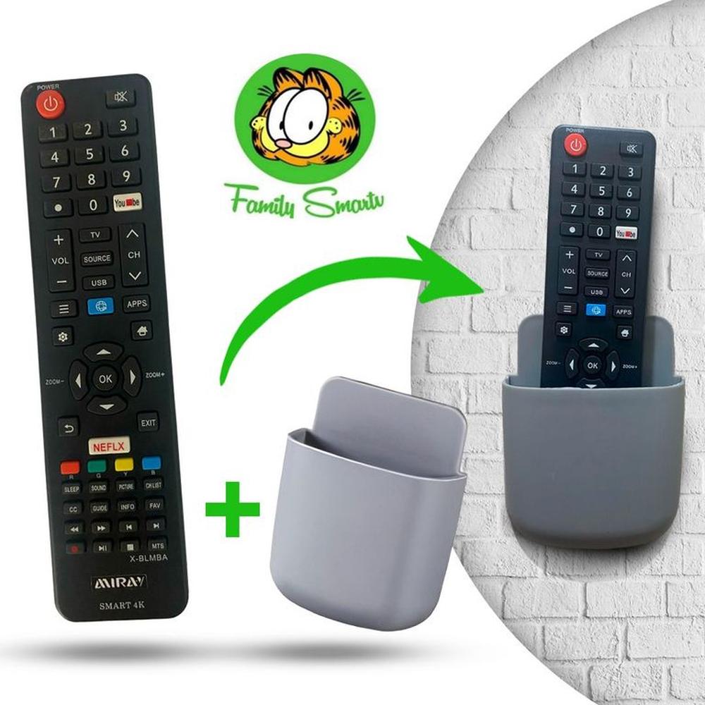 Control Remoto Miray Para Smart 4k Pilas + Soporte Multifucional