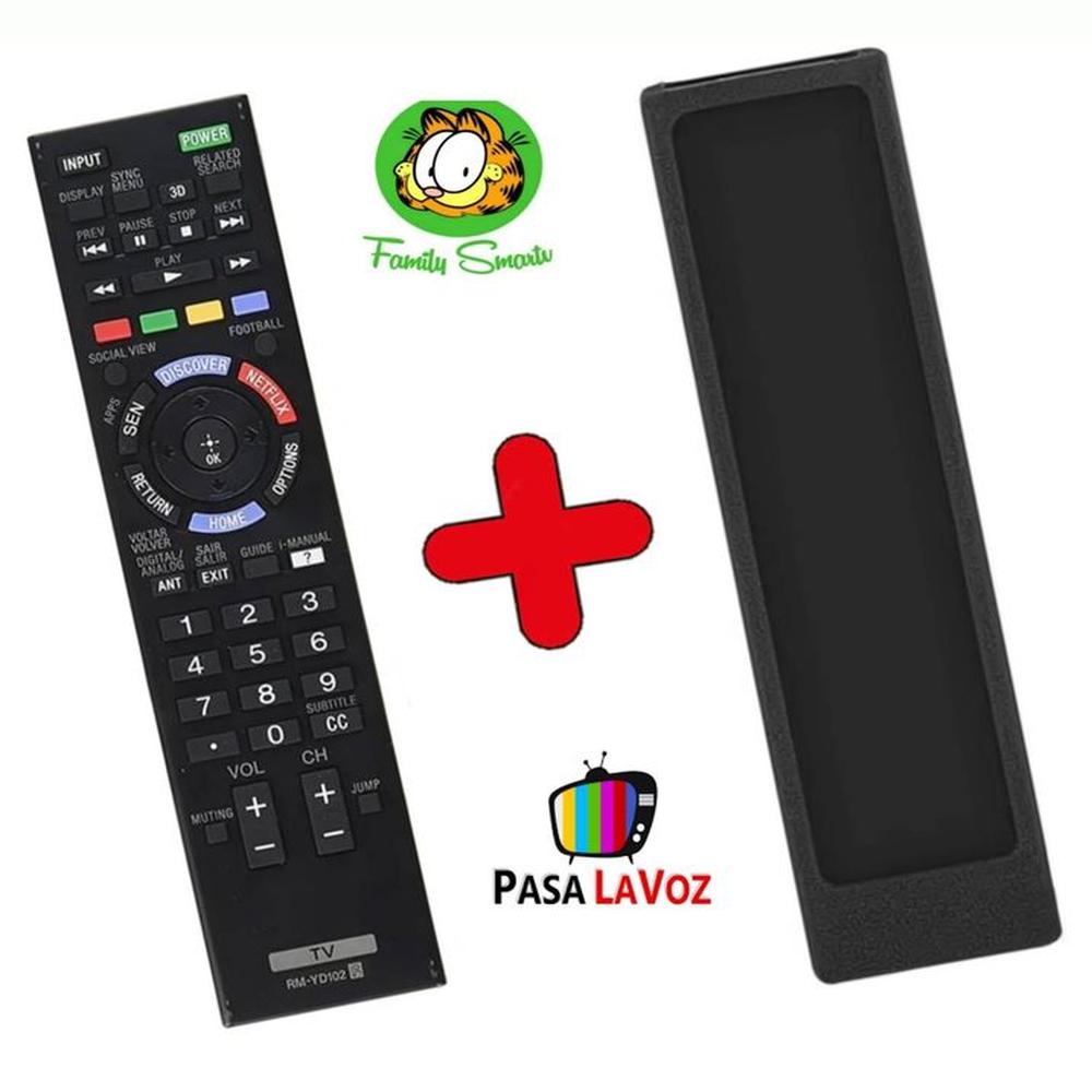 Control Remoto Genérico Sony Smart Tv Bravia Led 3d  Funda Negra