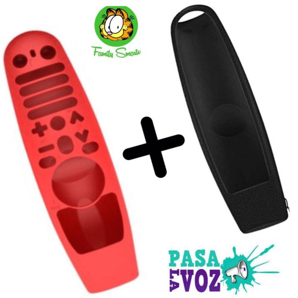 Funda de silicona para Control remoto LG Magic Rojo funda Negro
