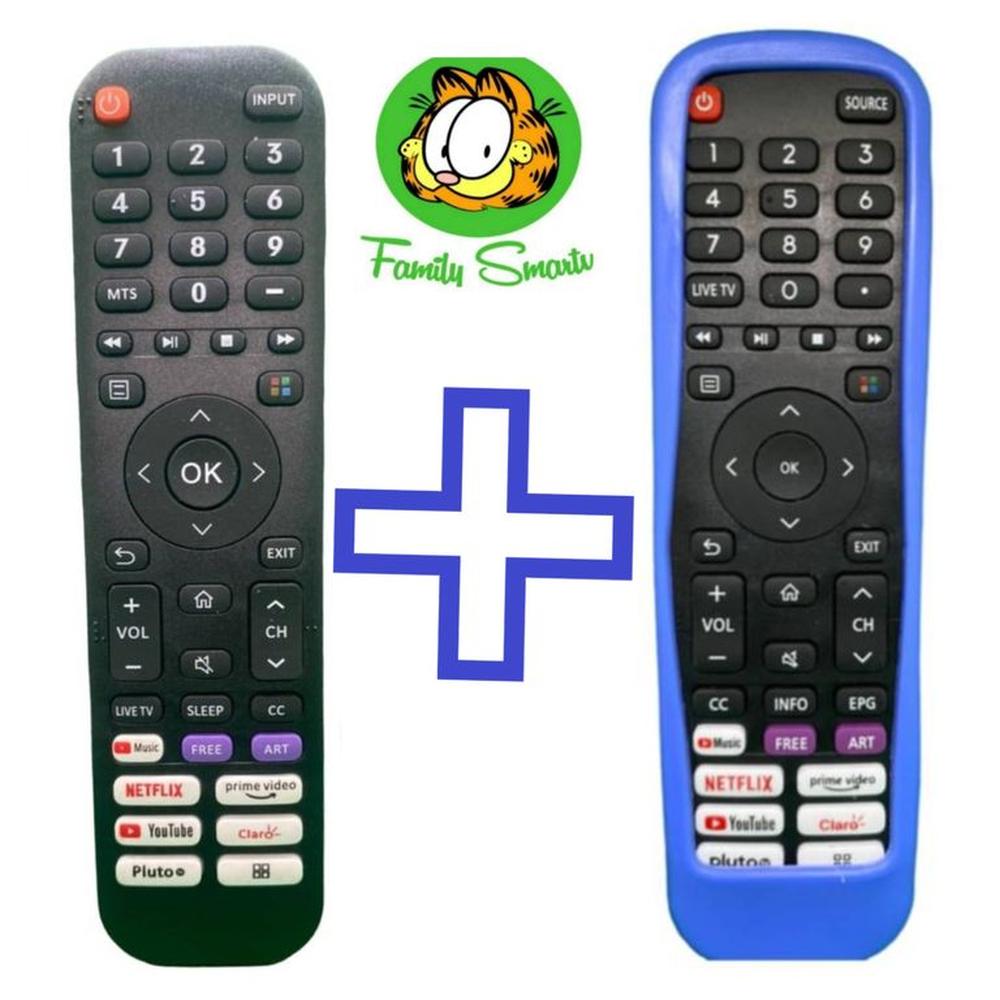 Control remoto para televisor Smart Hisense EN2I30H  funda azul
