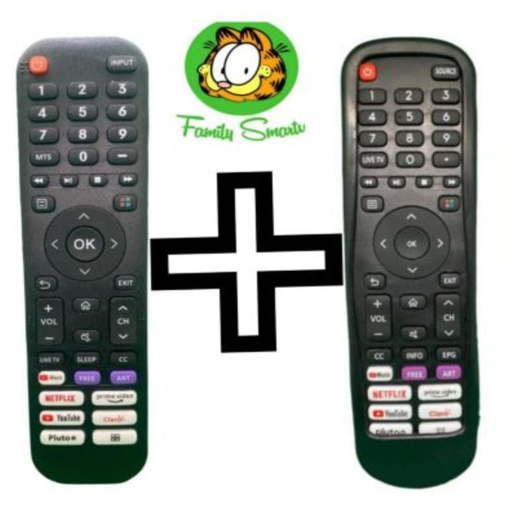 Control remoto para televisor Smart Hisense EN2I30H  funda Negro