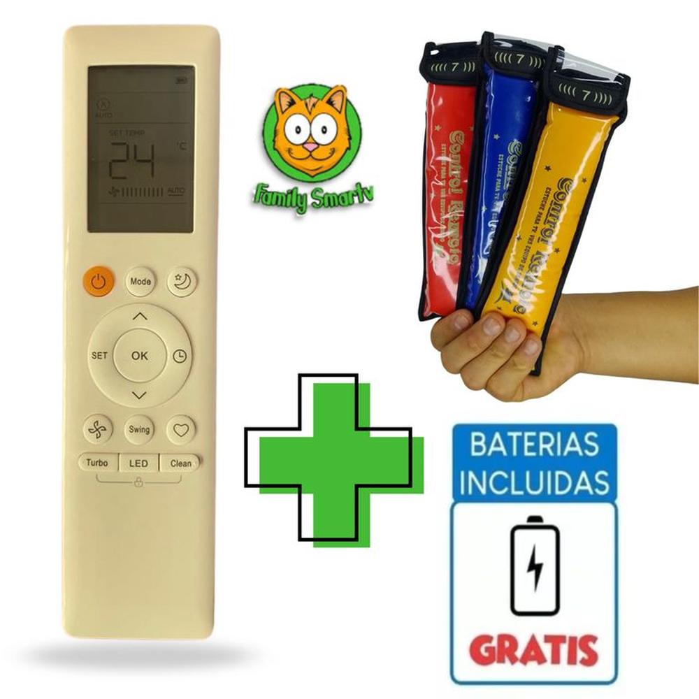 Control Remoto RG10B Para Aire Acondicionado Midea + Funda