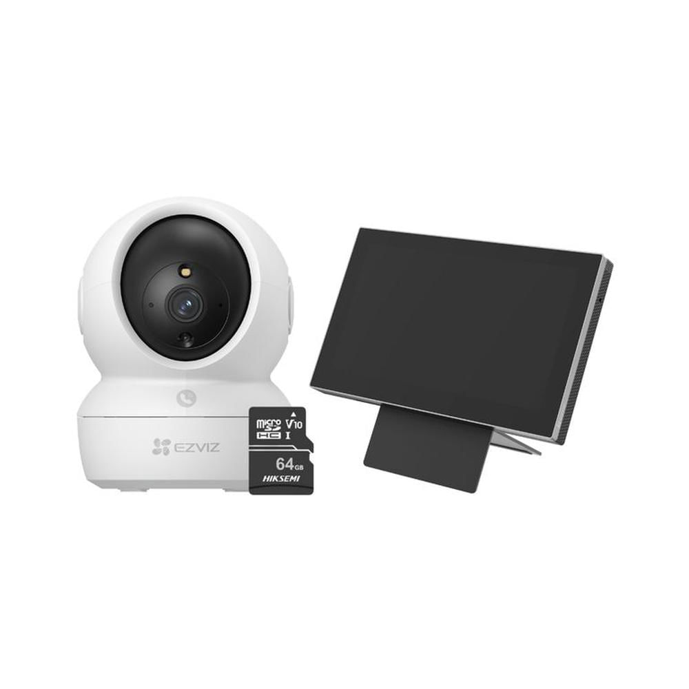 Kit de cámara de seguridad para interiores H6C FullHD+ Monitor SD7+ 64GB - Ezviz