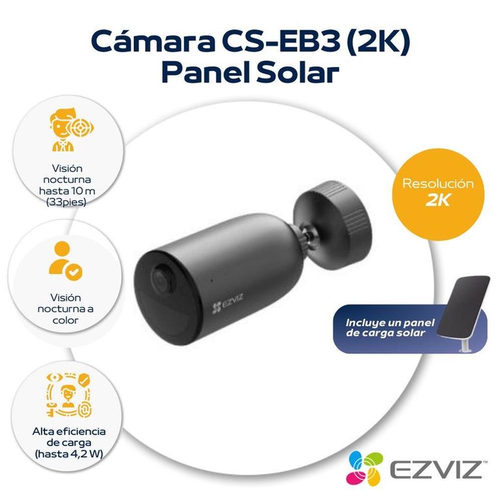 Cámara Inalámbrica para exterior 2k +  Panel de carga solar - Ezviz
