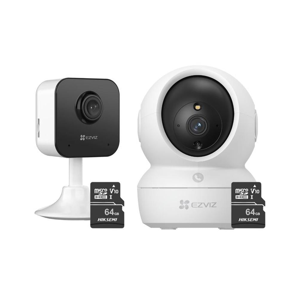 Kit de cámara de seguridad para interiores H6C FullHD + H1C + 64GB - Ezviz