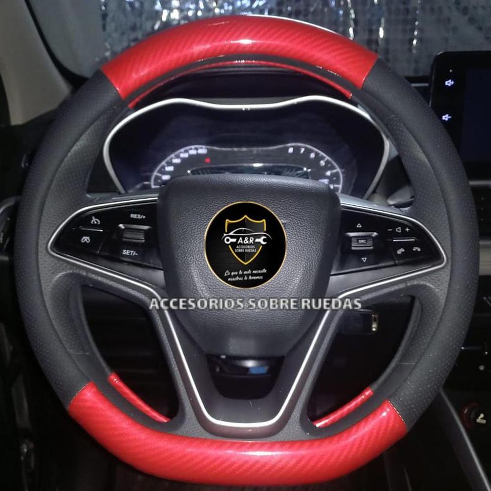 FUNDAS DE TIMON TIPO D ROJO CON NEGRO