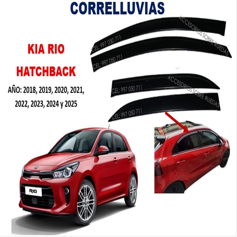 Correlluvias KIA RIO HATCHBACK año 2018 al 2025