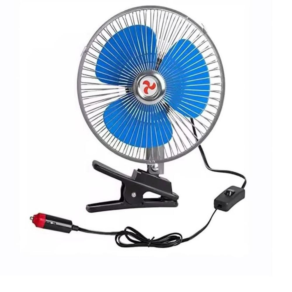 Ventilador Para Auto 6 pulgadas 12V Giratorio con Gancho