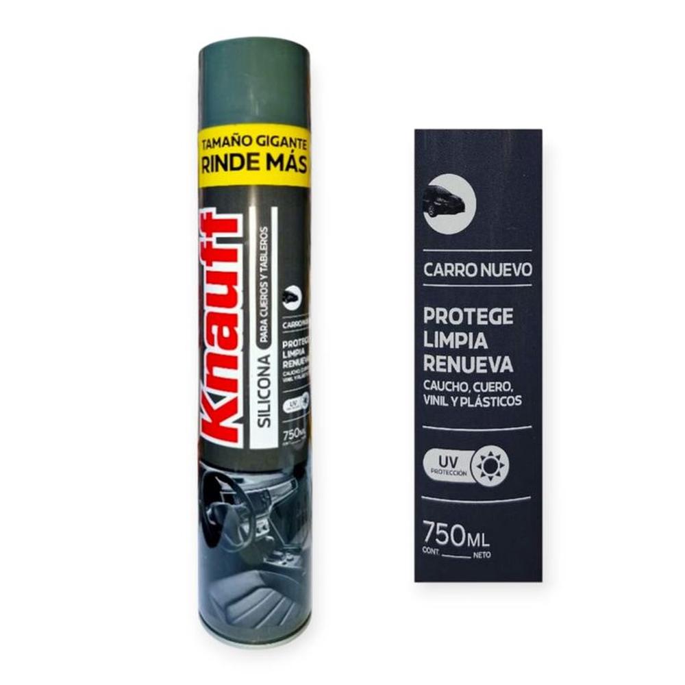 Silicona Aerosol Para Tableros y Cueros New Car 750 ML