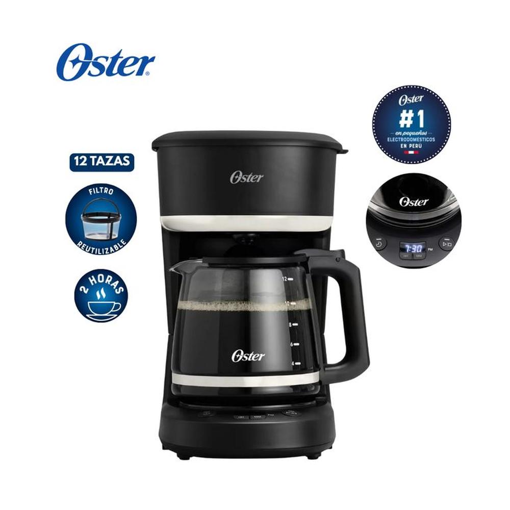 Cafetera OSTER Programable de 12 Tazas 650W BVSTDCP121B