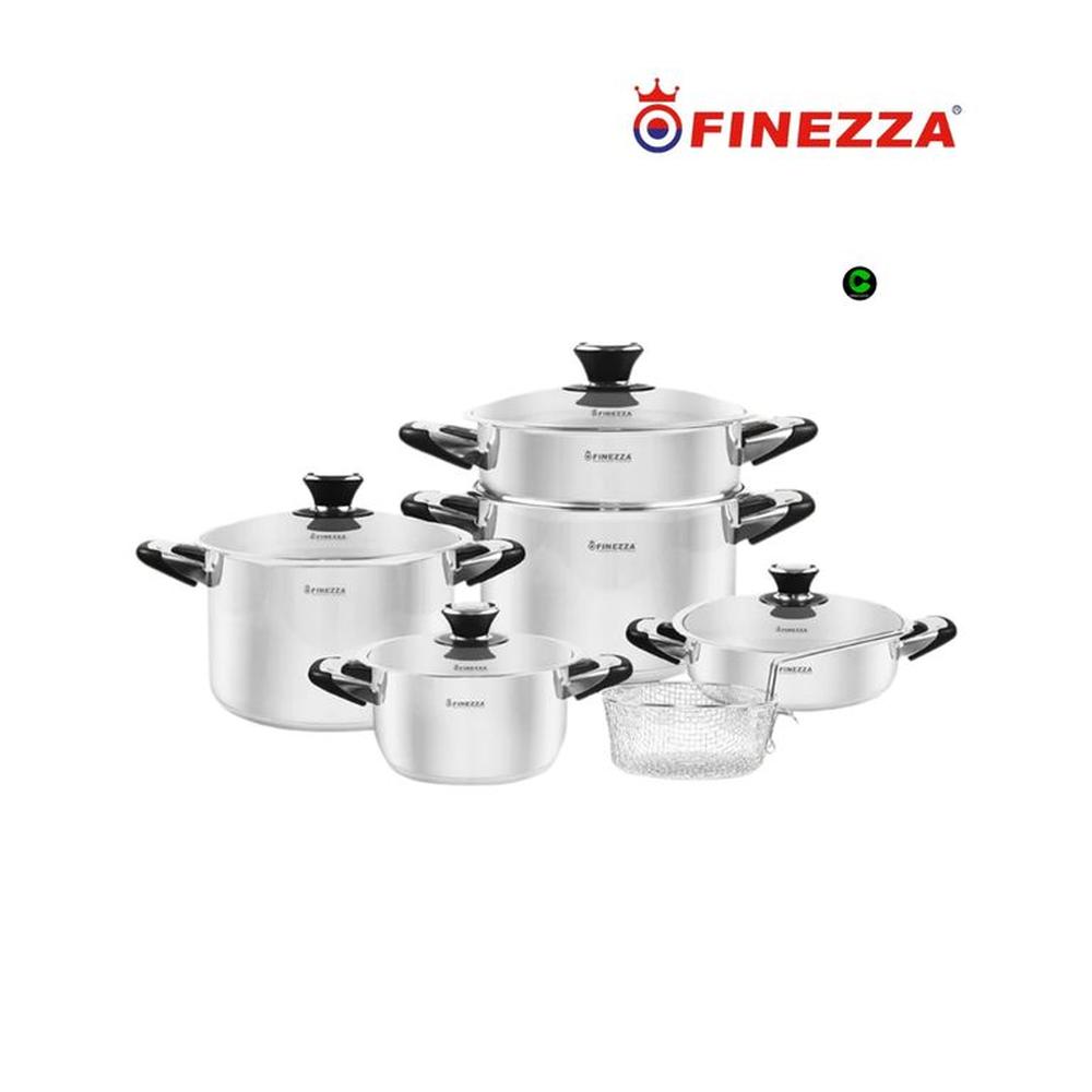Set de Ollas de Acero inoxidable FINEZZA 11Piezas FZ-2011LX