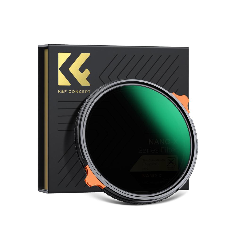 Filtro 2 en 1 – CPL+Variable ND2-32 Nano X TRUE COLOR – K&F Concept - 77 mm