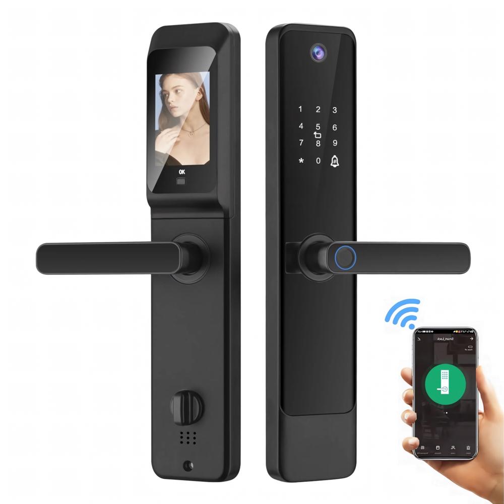 Cerradura Inteligente Smart Chapa Biométrica Wifi M3 Pro Negro