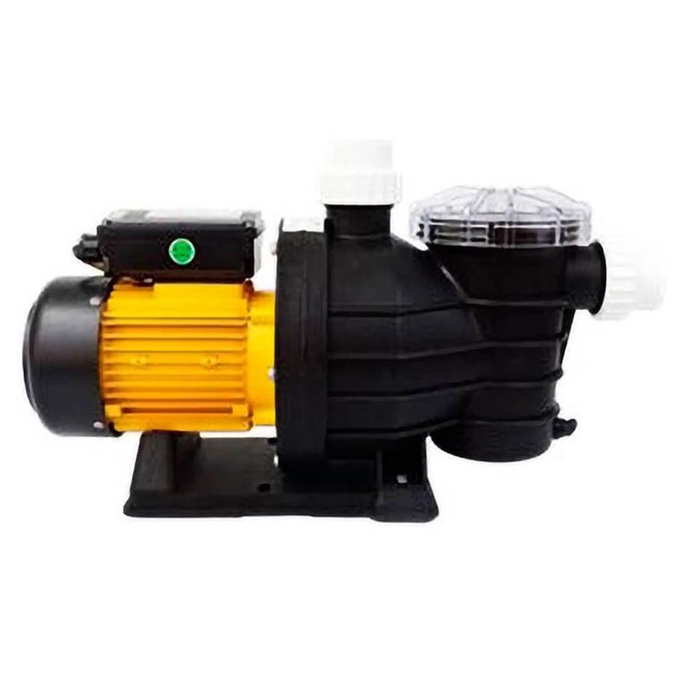 Bomba para piscina Jacuzzi 1F de 1 HP Monofásica Negro - Amarillo
