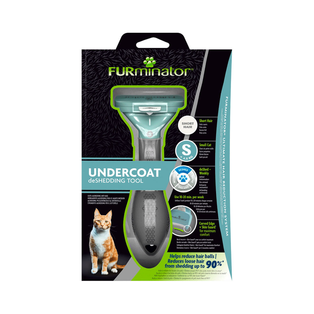 Furminator Cepillo Deslanador Para Gatos Pequeños Pelo Corto Furminator Cepillo Deslanador Para Gatos Pequeños Pelo Corto
