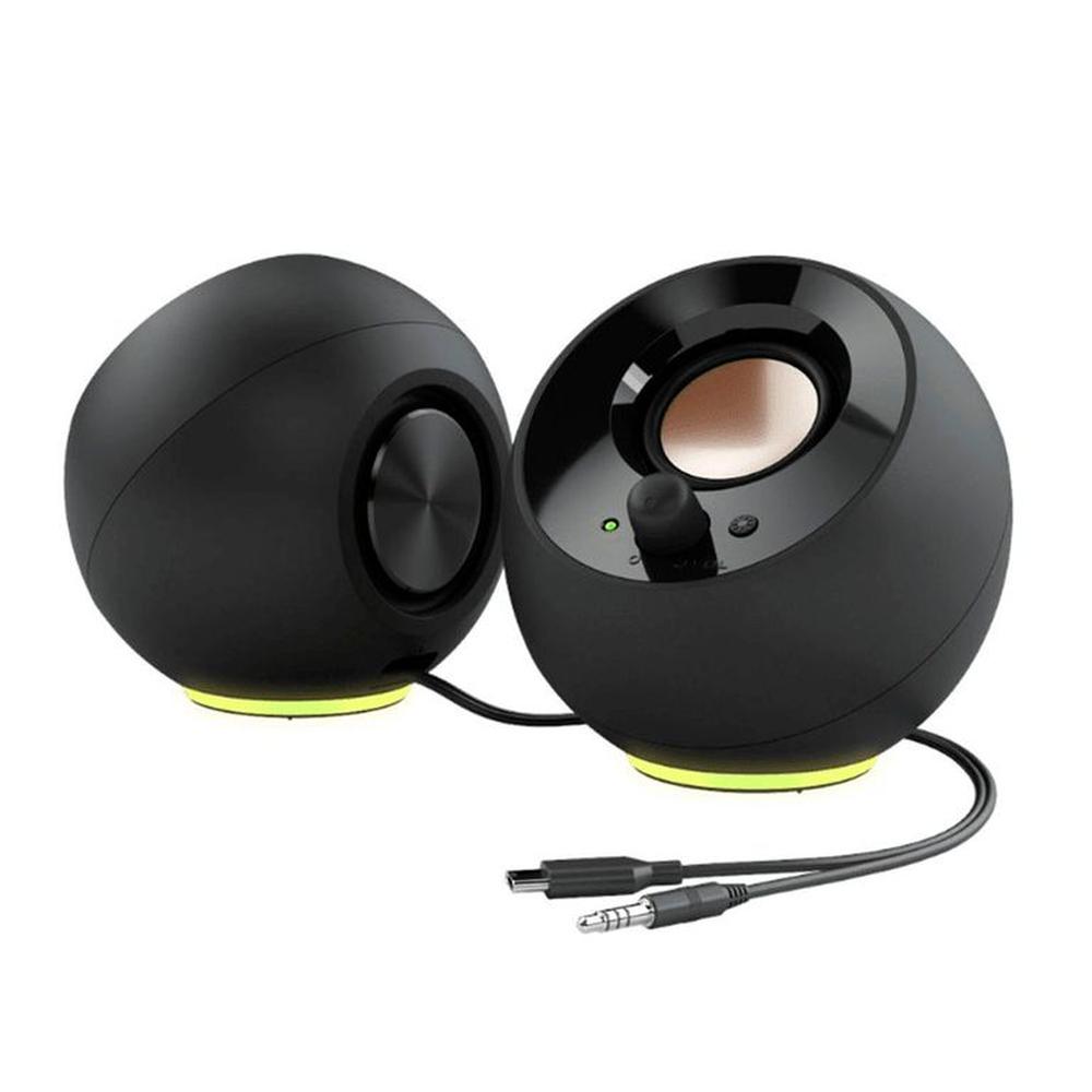 PARLANTE CREATIVE PEBBLE SE RGB 2.0 4.4W / 8.8W 3.5MM USB-POWER BLACK