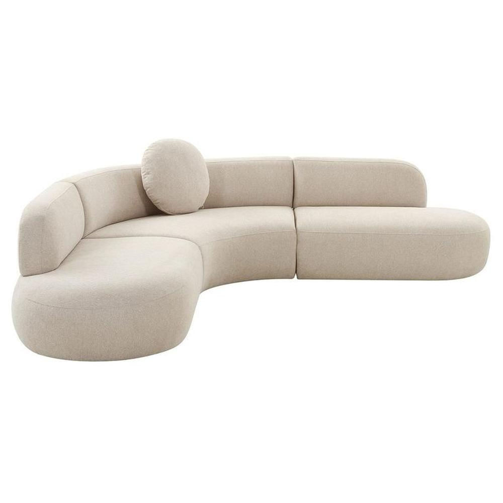 SOFÁ CURVO HASSEL BEIGE