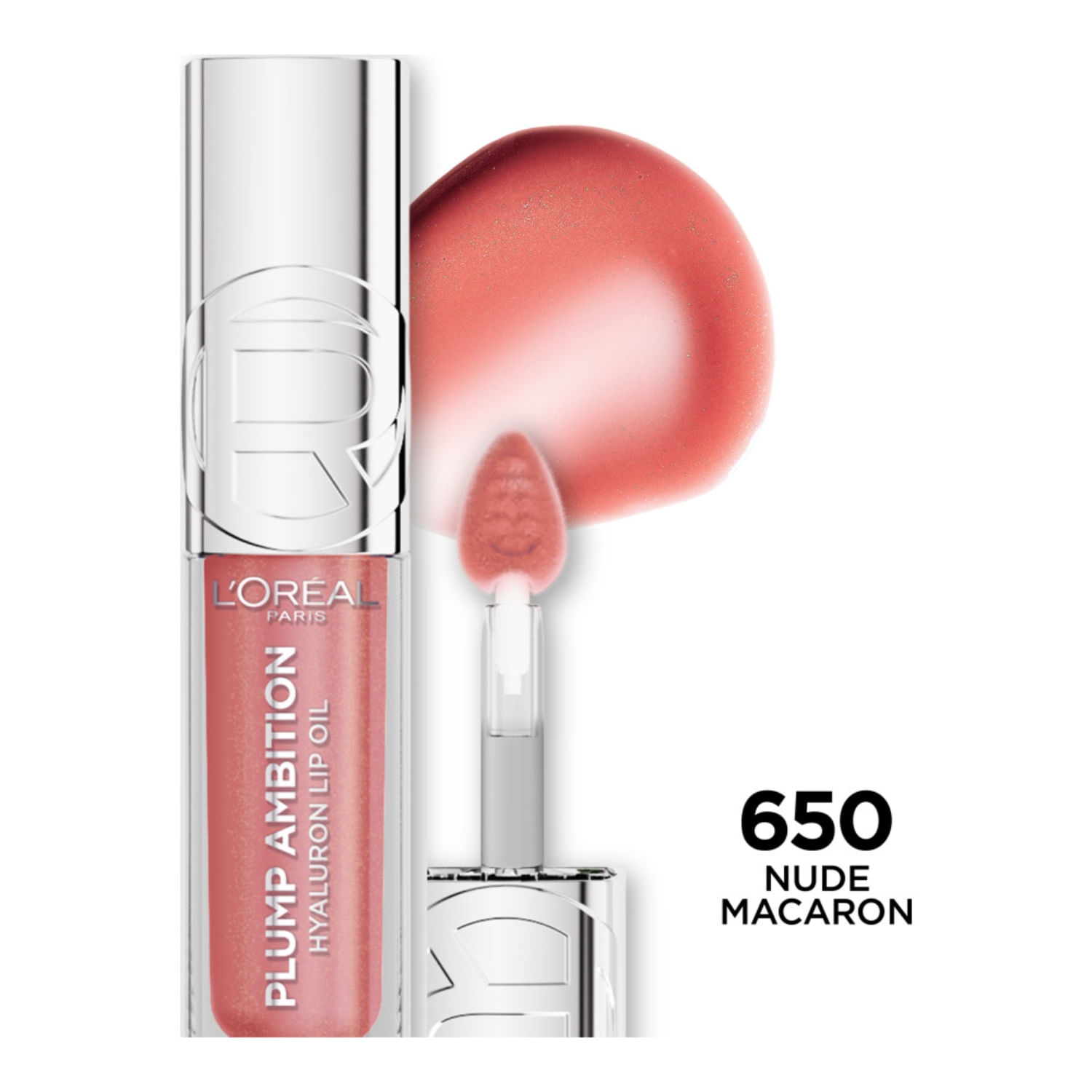 Brillo Labial Loreal Plump Ambition Nude Macaron 5Ml
