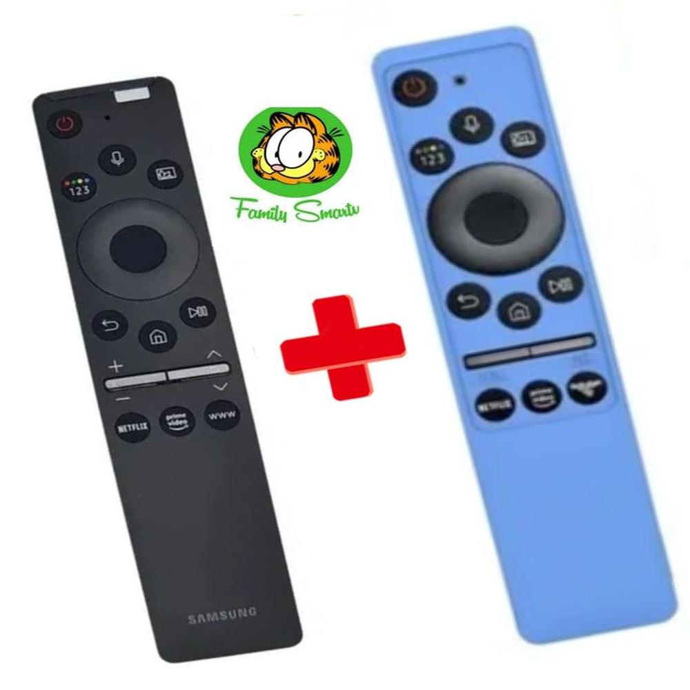 Control Remoto Genérico Samsung Con Voz Bn59-01330 funda turquesa