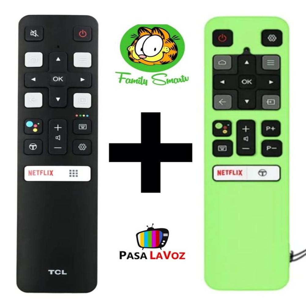 Control Remoto Tcl Smart Modelo RC802V Funda Verde