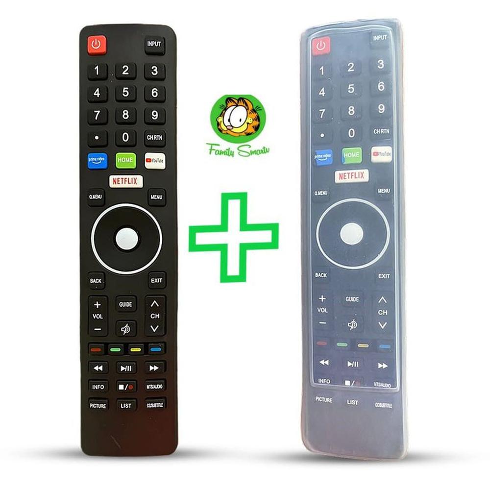 Control Remoto Hyundai Smart tv Con Netflix  Funda Silicona Suave