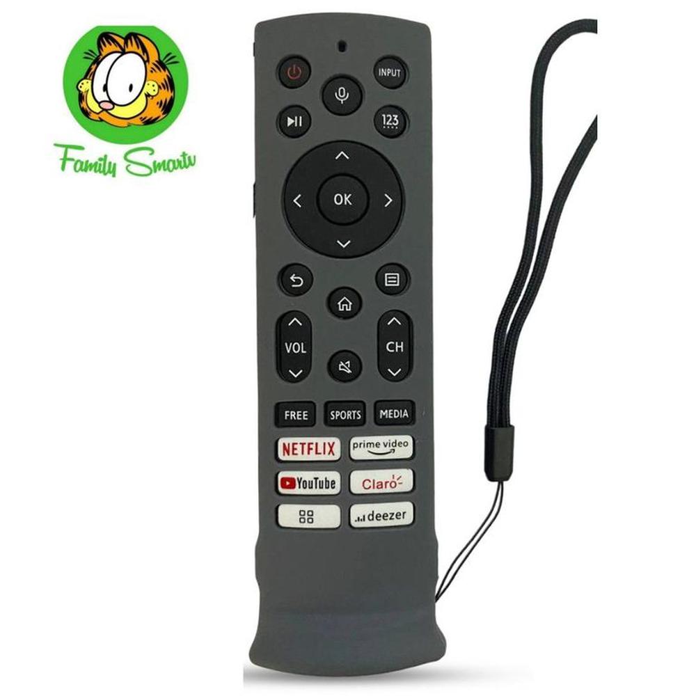 Funda de silicona cerrada para Control remoto Hisense Nuevo Plomo