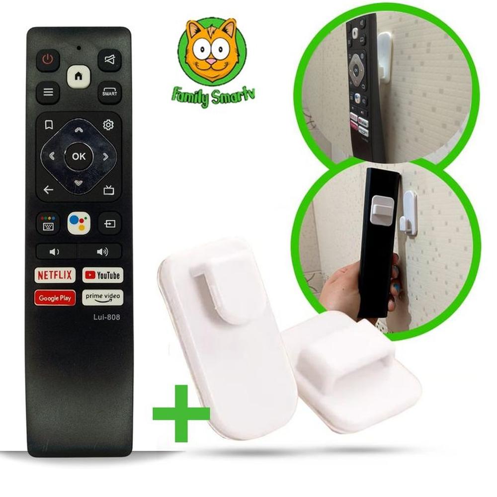 Control Remoto Compatible Para Tv Blackline Smart 4k + Soporte