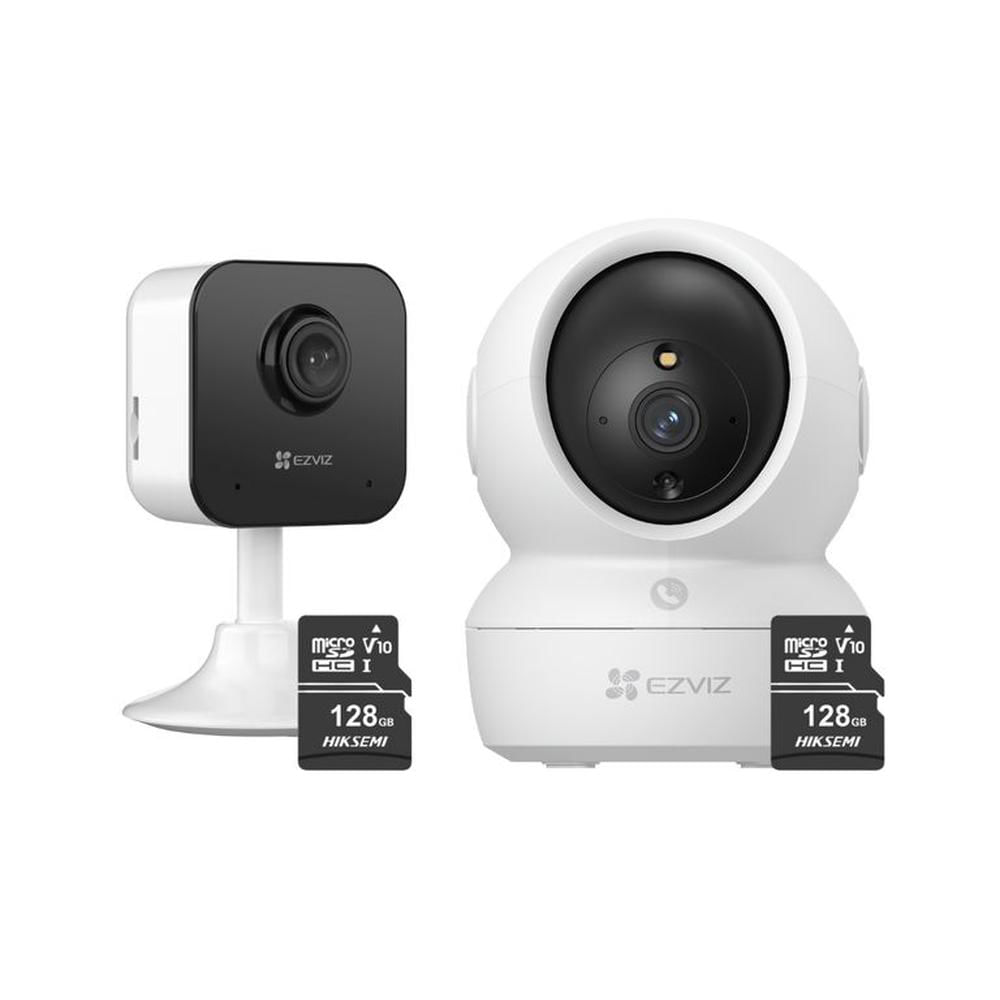 Kit de cámara de seguridad para interiores H6C FullHD + H1C + 128GB - Ezviz