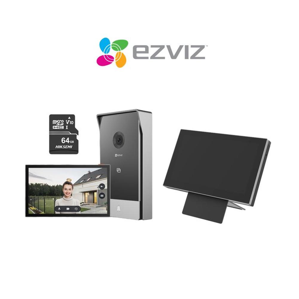 Videoportero doméstico HP7 + Monitor Táctil SD7 + Micro SD 64gb - Ezviz