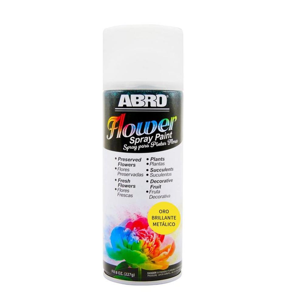 ABRO Pintura en Spray para Flores Oro Brillante Metal FSP-400 - 227gr