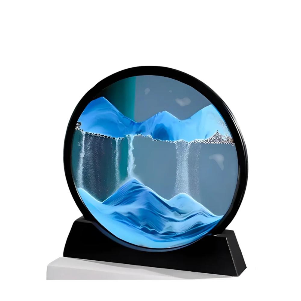 Adorno Reloj de Arena Azul