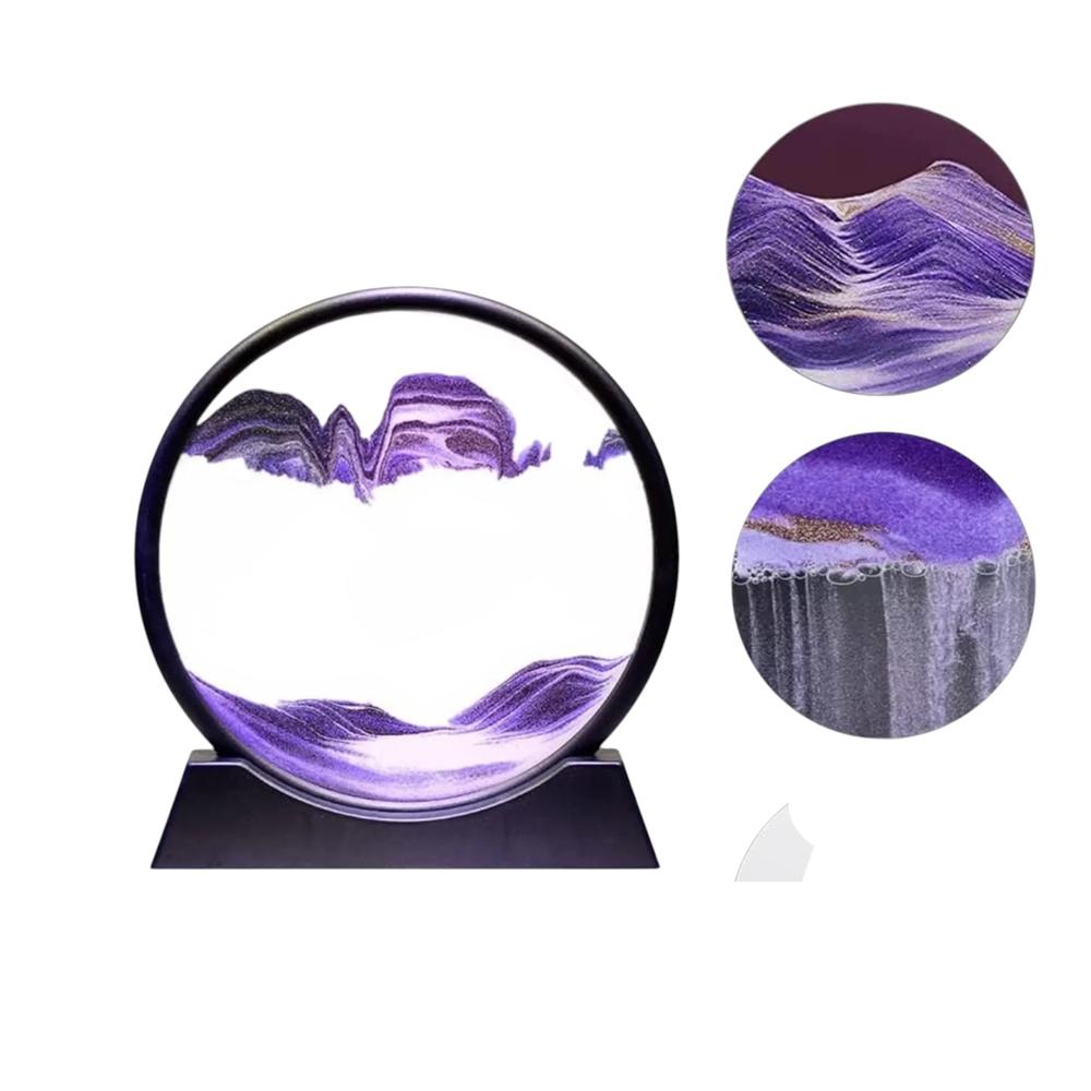 Adorno Reloj de Arena Morado