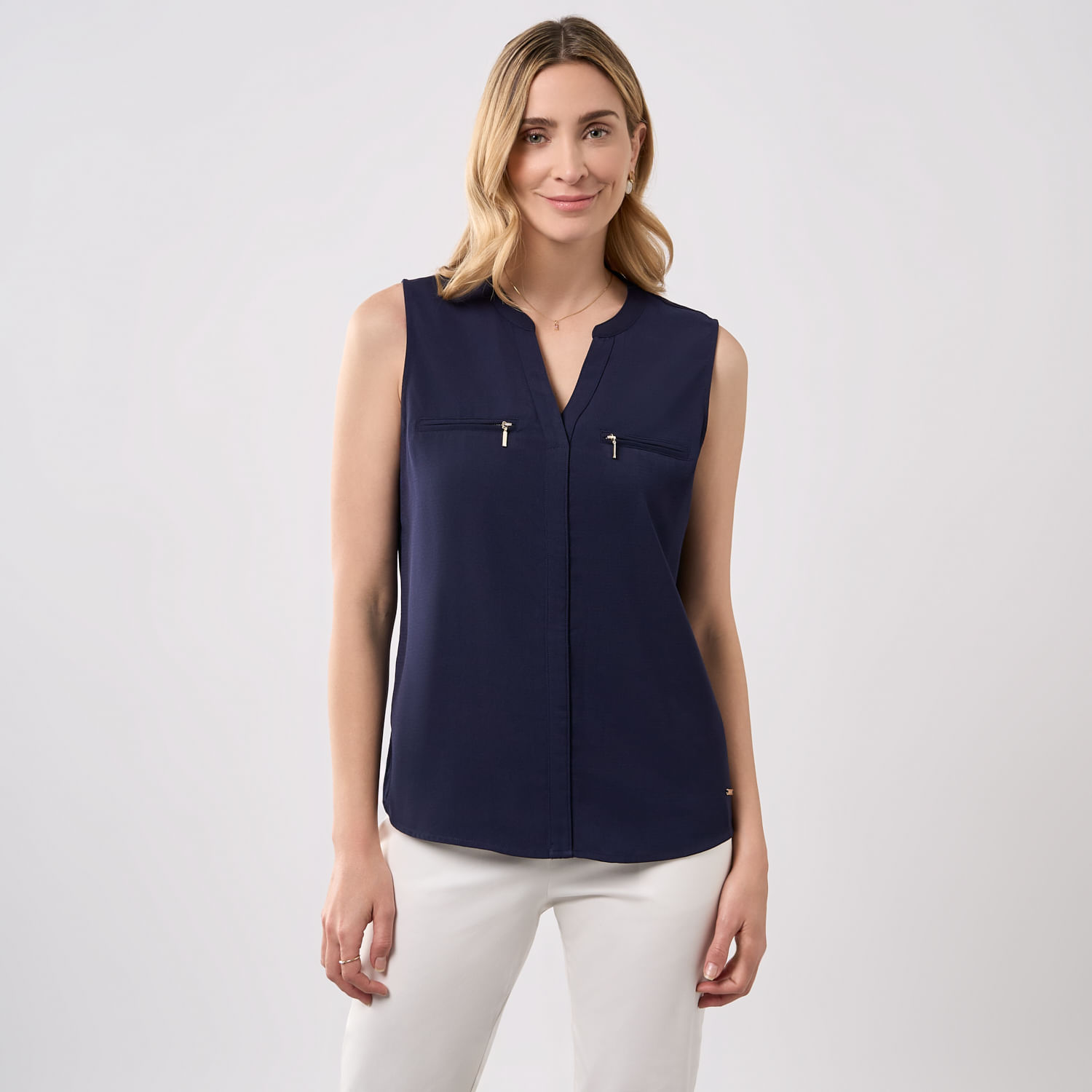 Blusa Mujer Zafin Zippers