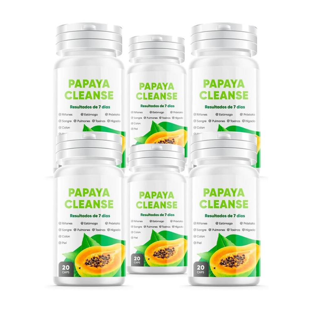 PAPAYA CLEANSE - pack x6 -  elimina toxinas y parásitos