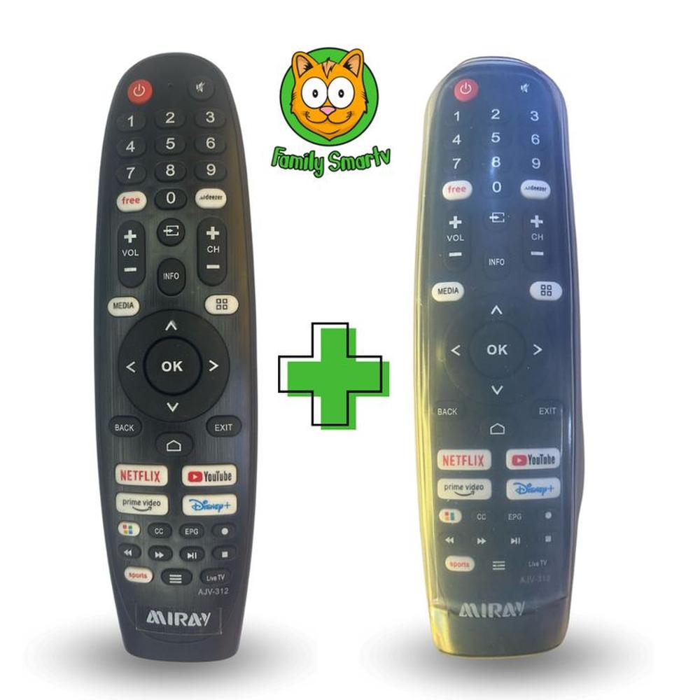 Control Remoto Miray Magic 4K 2024 + Funda transpararente