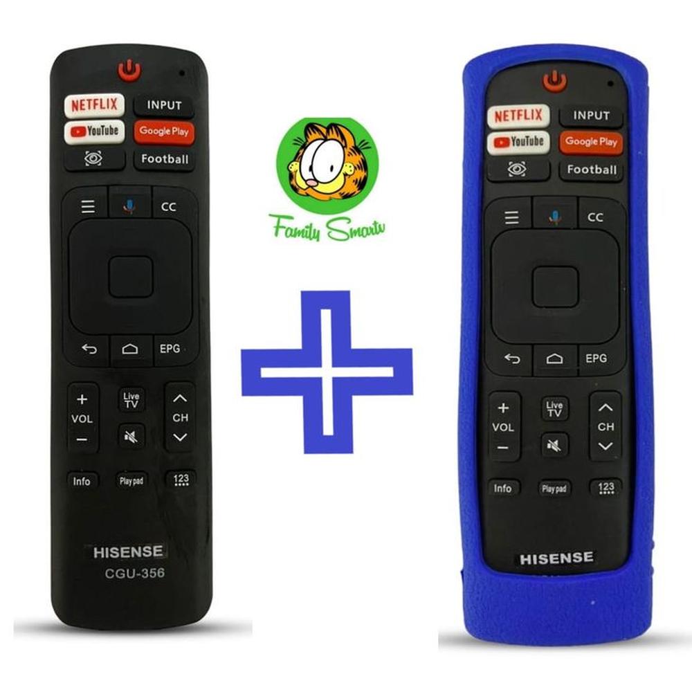 Control Remoto Para Hisense Smart Versión nueva  Funda Azul
