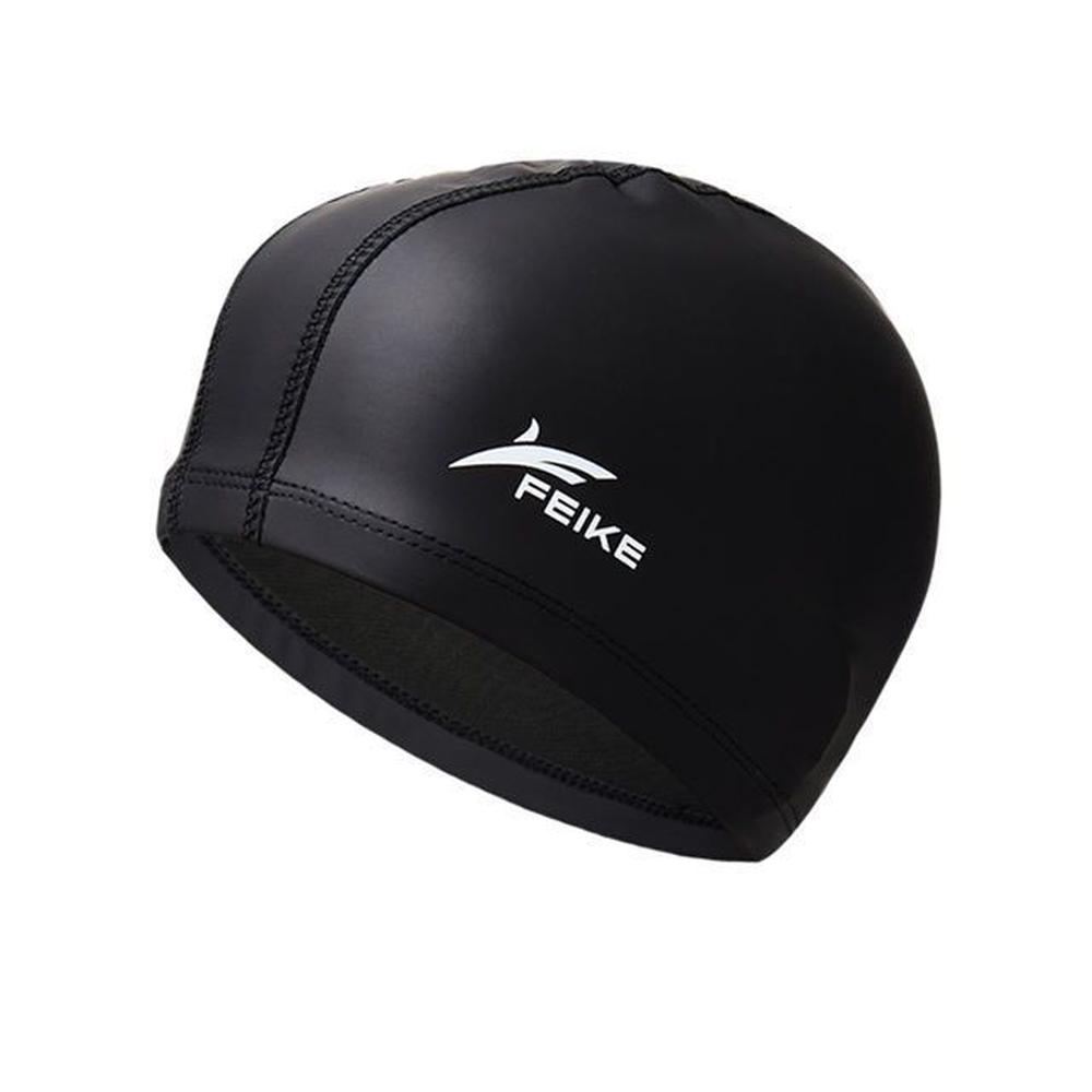 Gorro para Natacion de PU elastico negro Negro Gorro para Natacion de PU elastico negro Negro