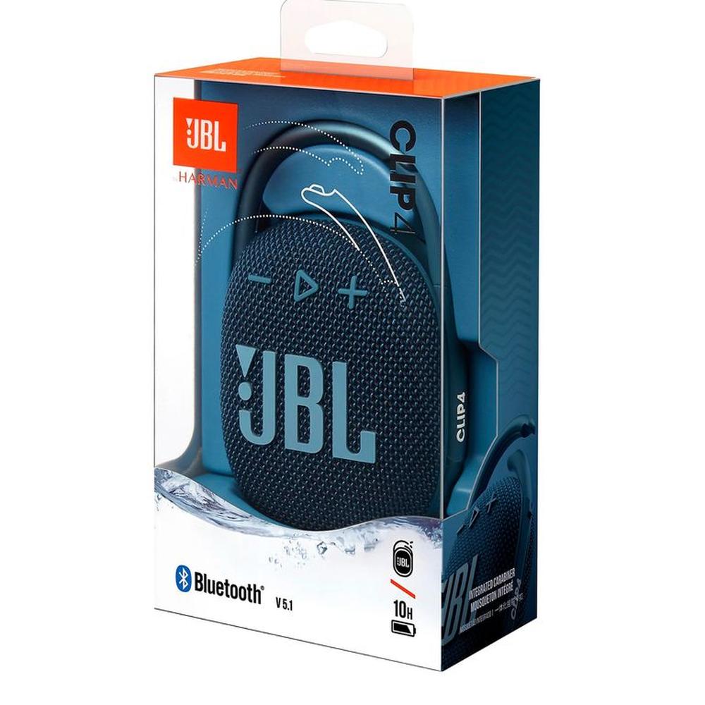 JBL Clip 4 Azul - Altavoz ultra portátil resistente al agua