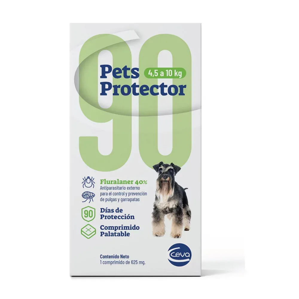 Pastilla Antipulgas Pets Protector para perros de 4.5 a 10 kg Pastilla Antipulgas Pets Protector para perros de 4.5 a 10 kg